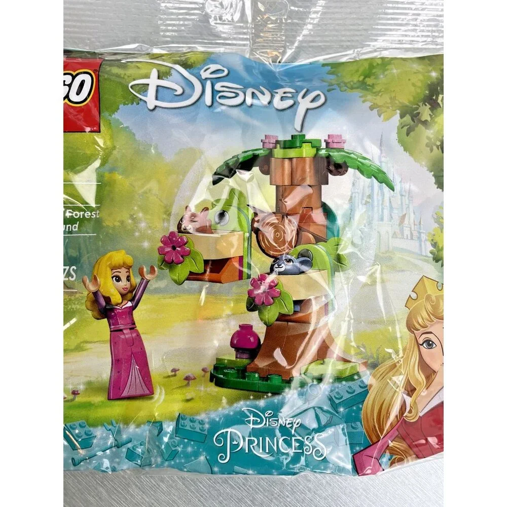 X2-Lego 30671 Disney Aurora's Forest Playground Poly Bag Set New Sealed